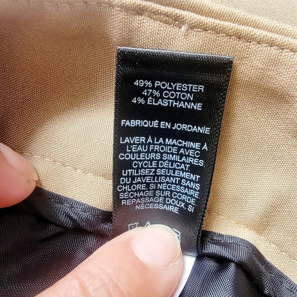 NWT Tan Express Editor ankle straight through hip & thigh size 00 Capri slacks - Picture 10 of 15